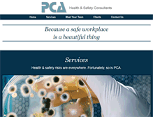 Tablet Screenshot of pcasafety.com